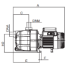 Pompe auto-amorçante DAB JET 102 M CONTROL-D – Débit 3,6 m³/h