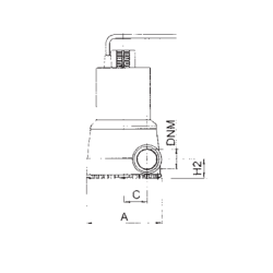 Pompe submersible manuelle NOVA 180 MNA eaux claires 5 m³/h