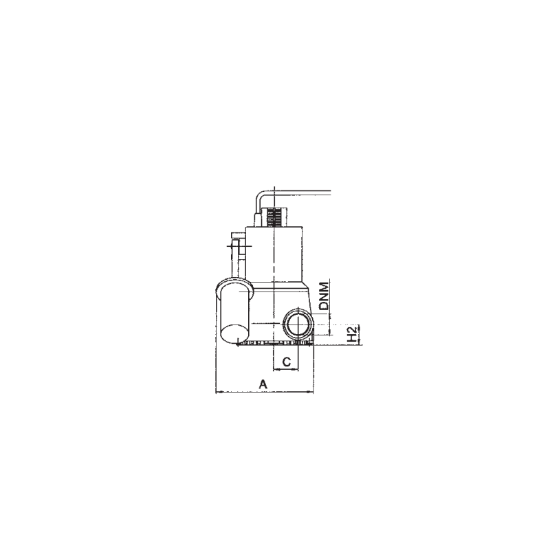 Pompe submersible manuelle NOVA 180 MNA eaux claires 5 m³/h