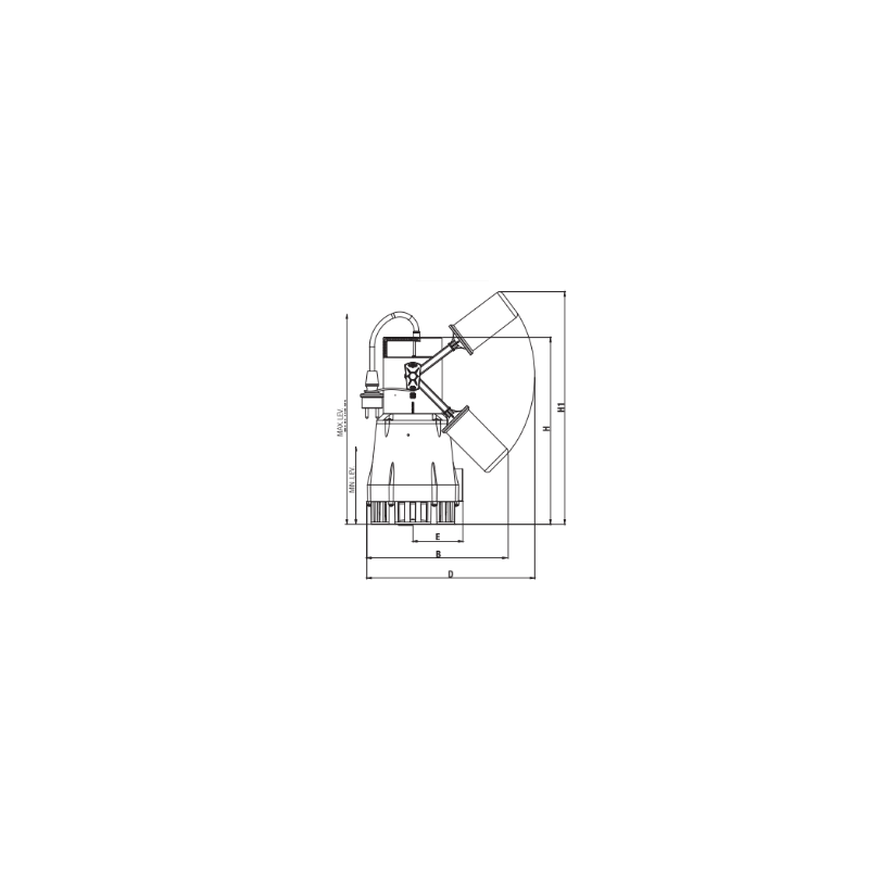 Pompe automatique NOVA 600 MA eaux usées 15 m³/h