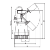 Pompe submersible manuelle NOVA 600 MNA 15 m³/h