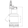 Pompe automatique NOVA UP 600 MA eaux usées 13,5 m³/h