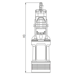 Pompe immergée automatique DAB DIVERTRON 650 – eau propre, récupération, 4,8 m³/h
