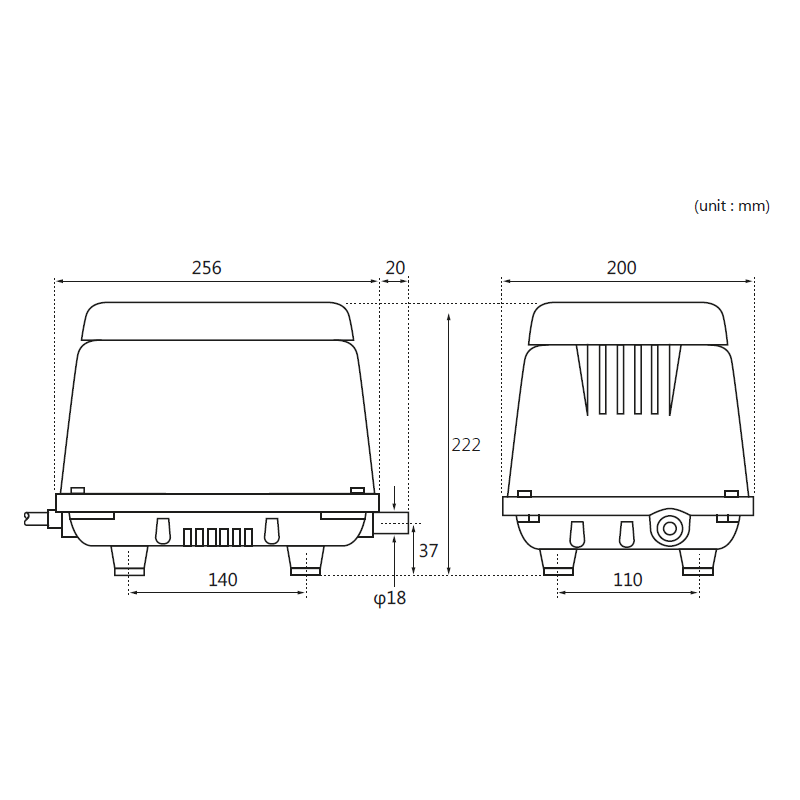Compresseur d'air à membrane HP-150 - HIBLOW