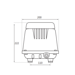 Compresseur d'air à membrane HP-200 - HIBLOW