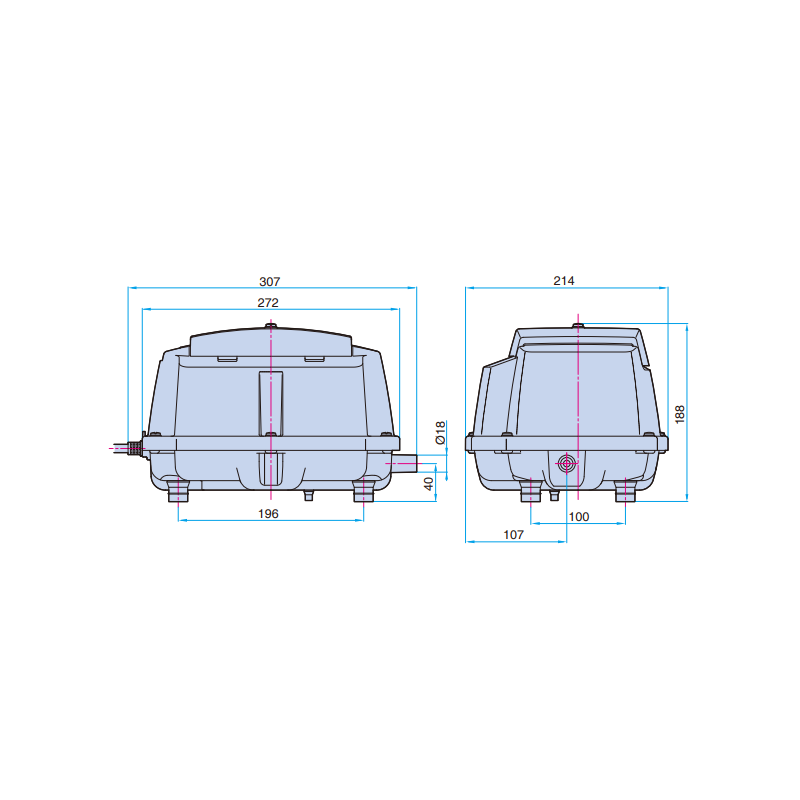 Compresseur pour microstation 80 L/min – Nitto Kohki LA-80B